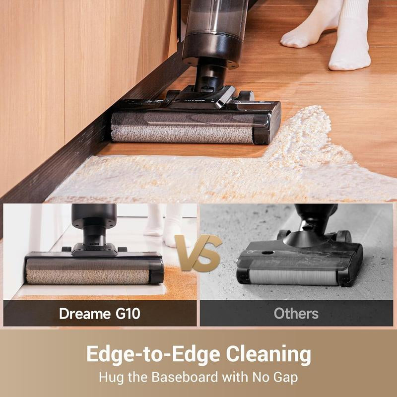 DREAME G10 Vacuum Mop, Wet Dry Vacuum Cleaner, Cordless Vacuum Mop All in One with Auto Self-Cleaning, up to 30 Mins Runtime, Cordless Floor Cleaner Machine for Hard Floors, Edge Cleaning Wet Dry Vacuum