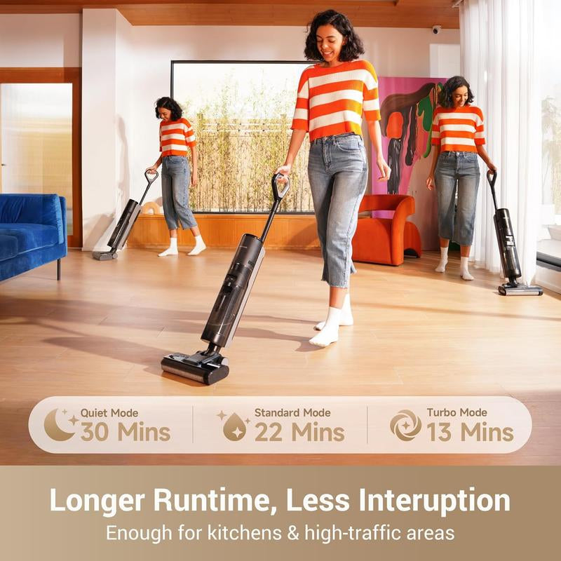 DREAME G10 Vacuum Mop, Wet Dry Vacuum Cleaner, Cordless Vacuum Mop All in One with Auto Self-Cleaning, up to 30 Mins Runtime, Cordless Floor Cleaner Machine for Hard Floors, Edge Cleaning Wet Dry Vacuum