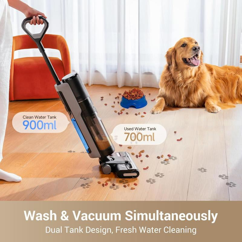 DREAME G10 Vacuum Mop, Wet Dry Vacuum Cleaner, Cordless Vacuum Mop All in One with Auto Self-Cleaning, up to 30 Mins Runtime, Cordless Floor Cleaner Machine for Hard Floors, Edge Cleaning Wet Dry Vacuum