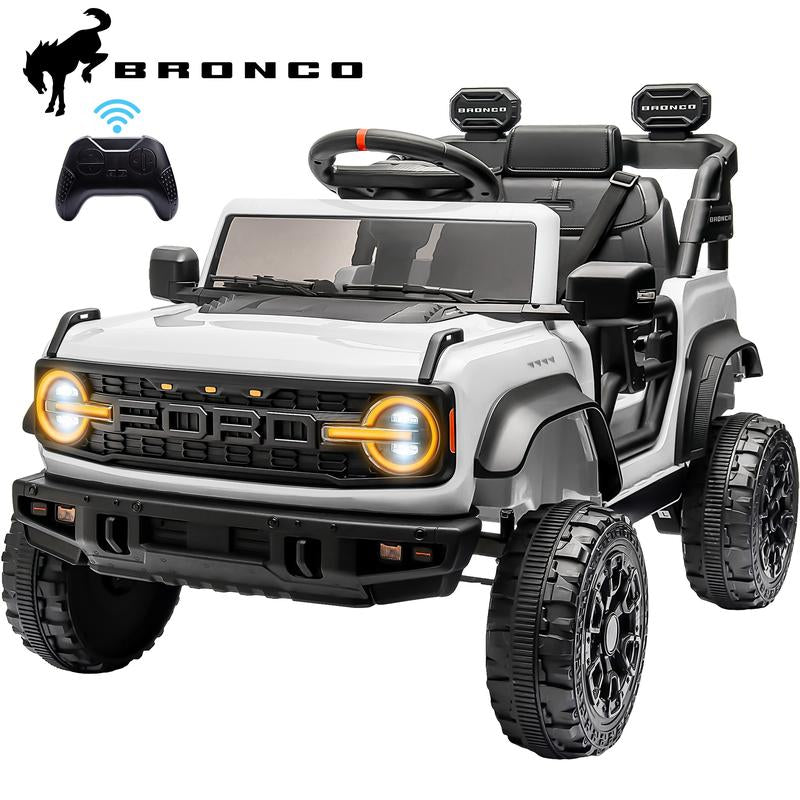Segmart 12V Licensed Ford Bronco Raptor Ride on Car for Kids, Electric Truck with Remote Control, LED Lights & Music, Outdoor Kids Gift