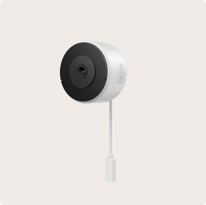 Luna Window Camera, 2K 2.4Ghz Glass-Mount Wired Indoor Wifi 6 for Outdoor View, Stick-On No-Drill Install, Smart AI Motion Alerts, Glare-Free Day/Night Color Vision through Glass, Multi-Scene Use