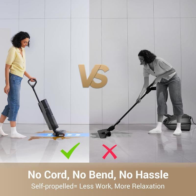 DREAME G10 Vacuum Mop, Wet Dry Vacuum Cleaner, Cordless Vacuum Mop All in One with Auto Self-Cleaning, up to 30 Mins Runtime, Cordless Floor Cleaner Machine for Hard Floors, Edge Cleaning Wet Dry Vacuum