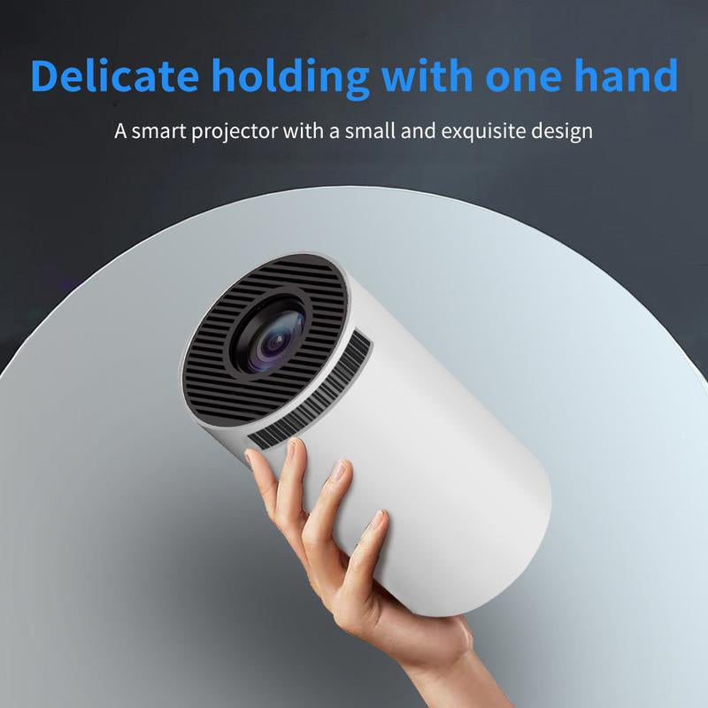 [US Warehouse]Game Projector with 2 Retro Game Consoles, 2 in 1 Projector, Dual Game Sticks, Mini Projector with Bluetooth and WIFI, 4K Multi-Function HD Portable Outdoor Movie Proyector, Compatible with Iphone/Pc/Laptop,