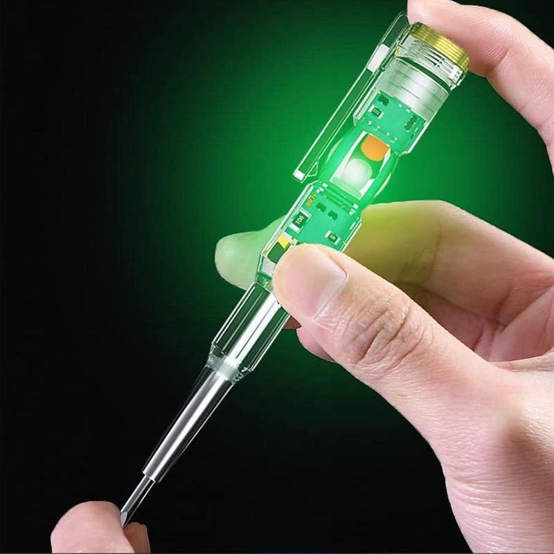 24-250V Portable Electrician Circuit Tester Pen, Responsive Electrical Tester Pen, Non Contact Voltage Tester Pen with LED Indicator Light Waterproof Electricity Measurement Pen (1PCS)