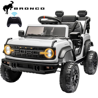 Segmart 12V Licensed Ford Bronco Raptor Ride on Car for Kids, Electric Truck with Remote Control, LED Lights & Music, Outdoor Kids Gift